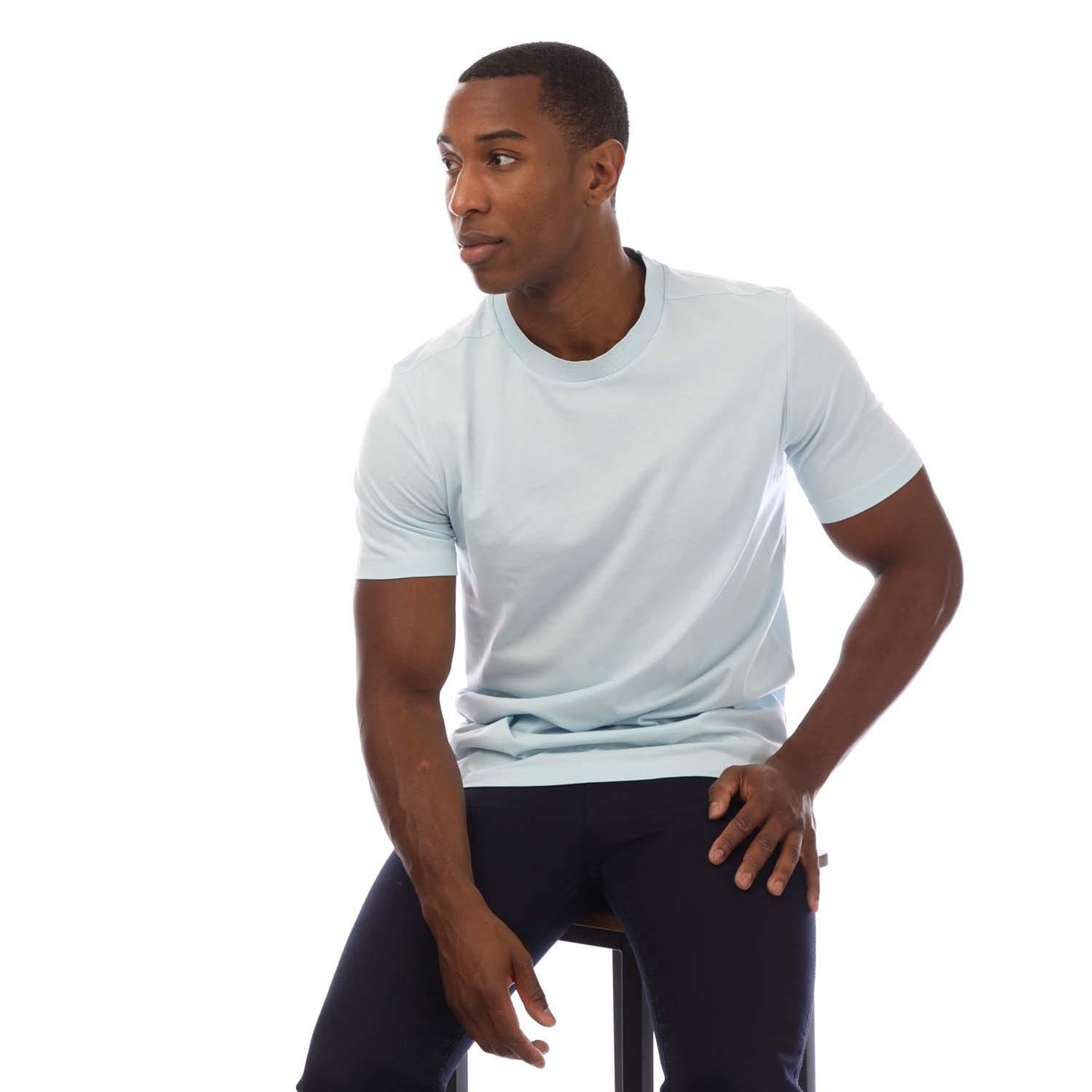 Blue - Lifestyle - Boss Mens Logo Collared T-Shirt