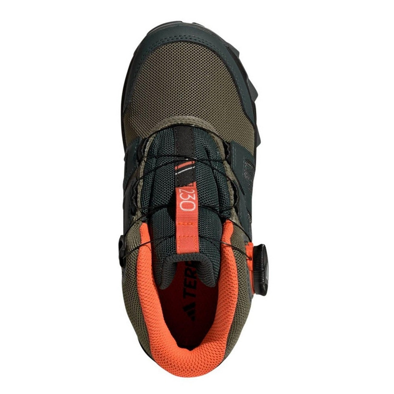 Green - Pack Shot - Adidas Childrens-Kids Terrex Boa Rain Rdy Hiking Shoes