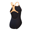Black - Back - Speedo Womens-Ladies Medley Medalist Logo One Piece Swimsuit