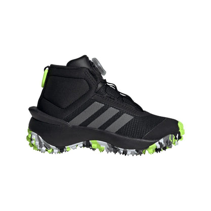Black - Back - Adidas Childrens-Kids Fortatrail Trainers