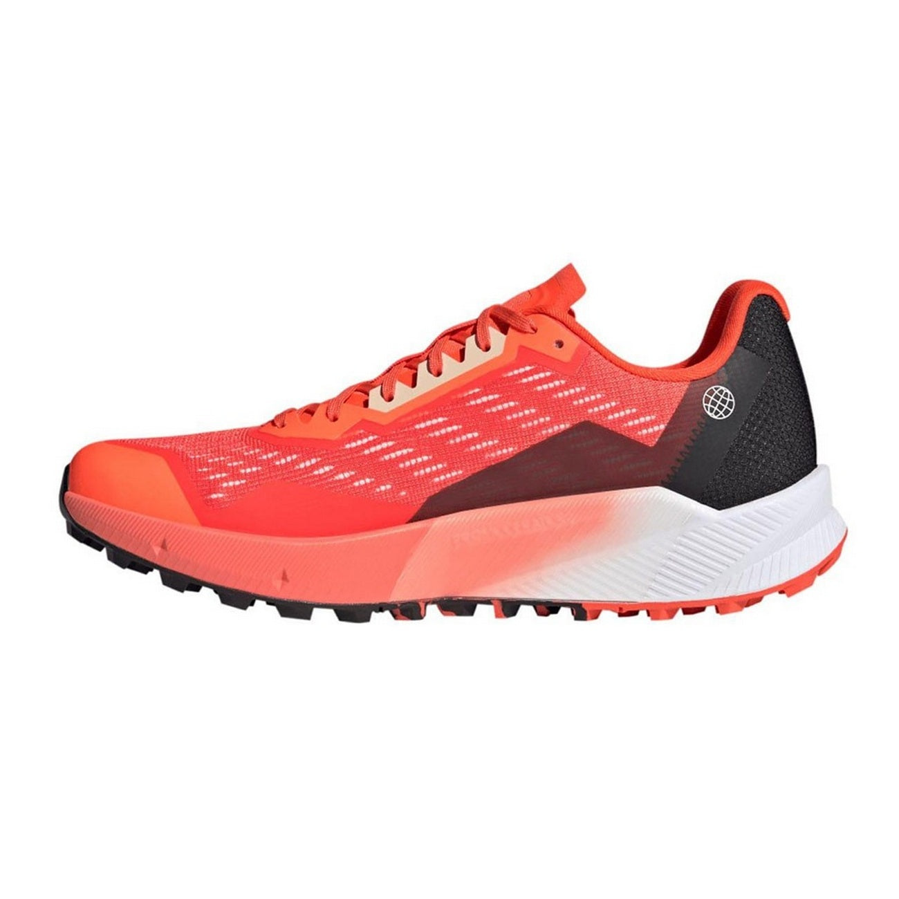 Orange-Black - Lifestyle - Adidas Mens Terrex Agravic Flow 2.0 Trail Parley Running Shoes