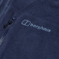 Dark Blue - Side - Berghaus Mens Prism Polartech Half Zip Fleece Top
