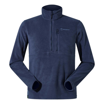 Dark Blue - Front - Berghaus Mens Prism Polartech Half Zip Fleece Top