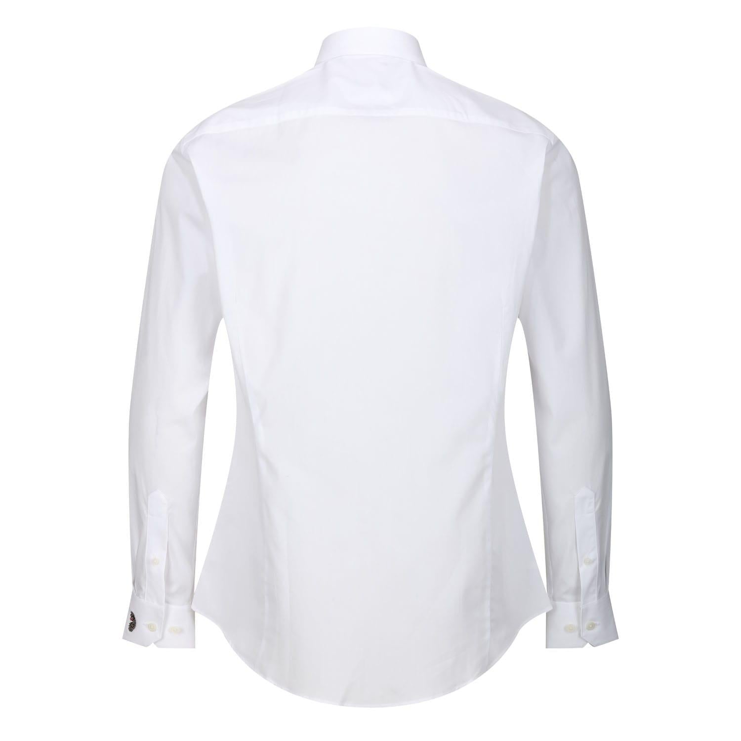 White - Back - Luke 1977 Mens 36 Shots Long-Sleeved Snooker Shirt