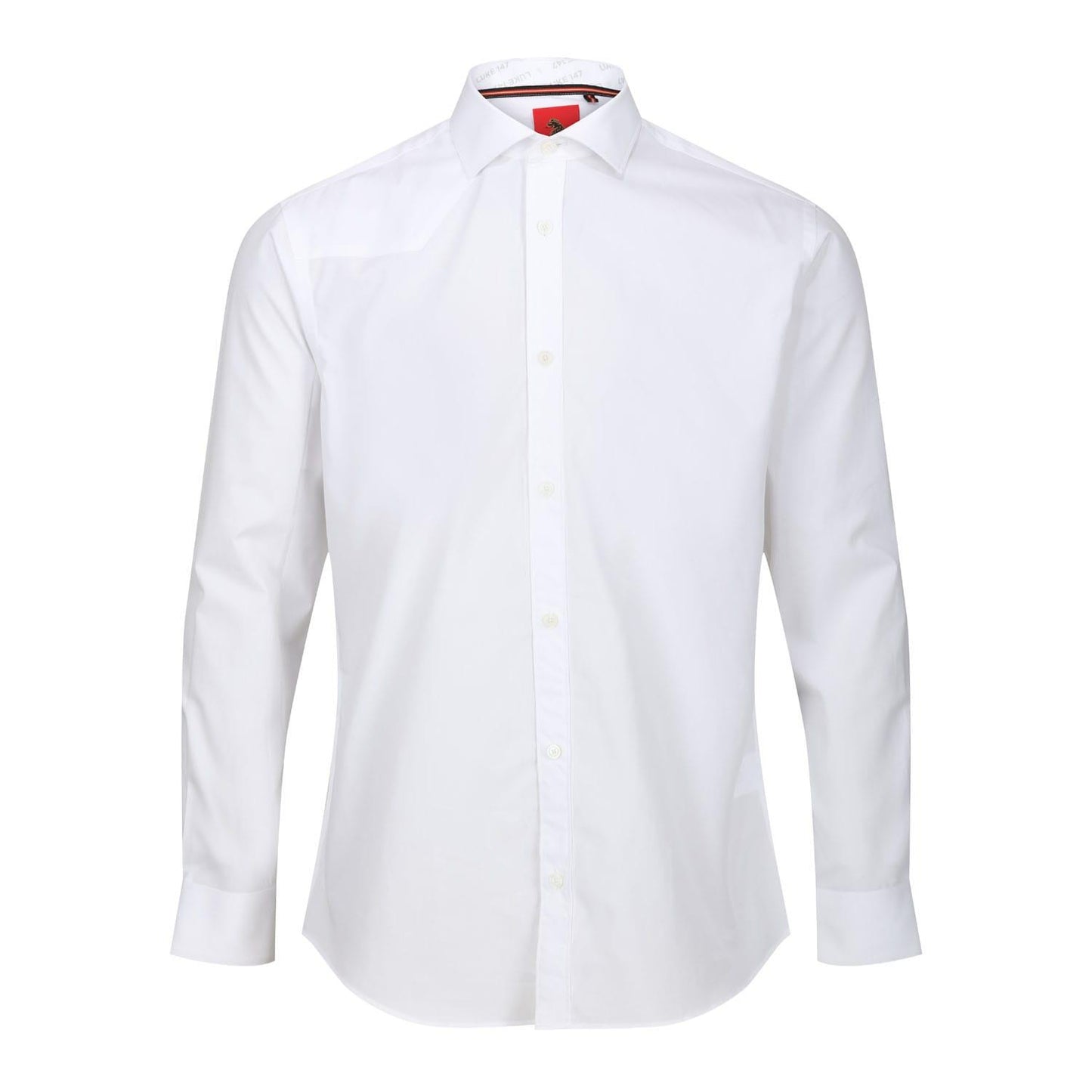 White - Front - Luke 1977 Mens 36 Shots Long-Sleeved Snooker Shirt
