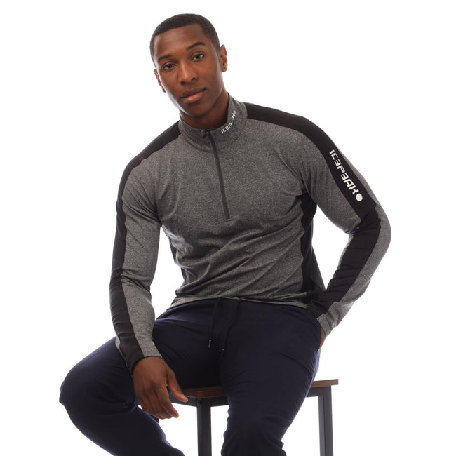 Grey - Lifestyle - Icepeak Mens Fleminton Base Layer Top