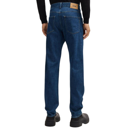 Blue - Back - Boss Mens H-Re.Maine Regular Jeans