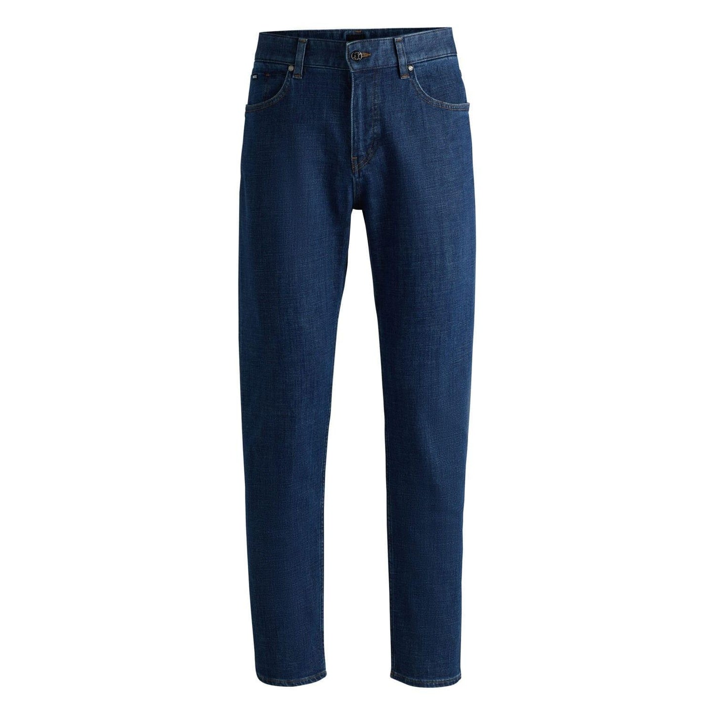 Blue - Front - Boss Mens H-Re.Maine Regular Jeans