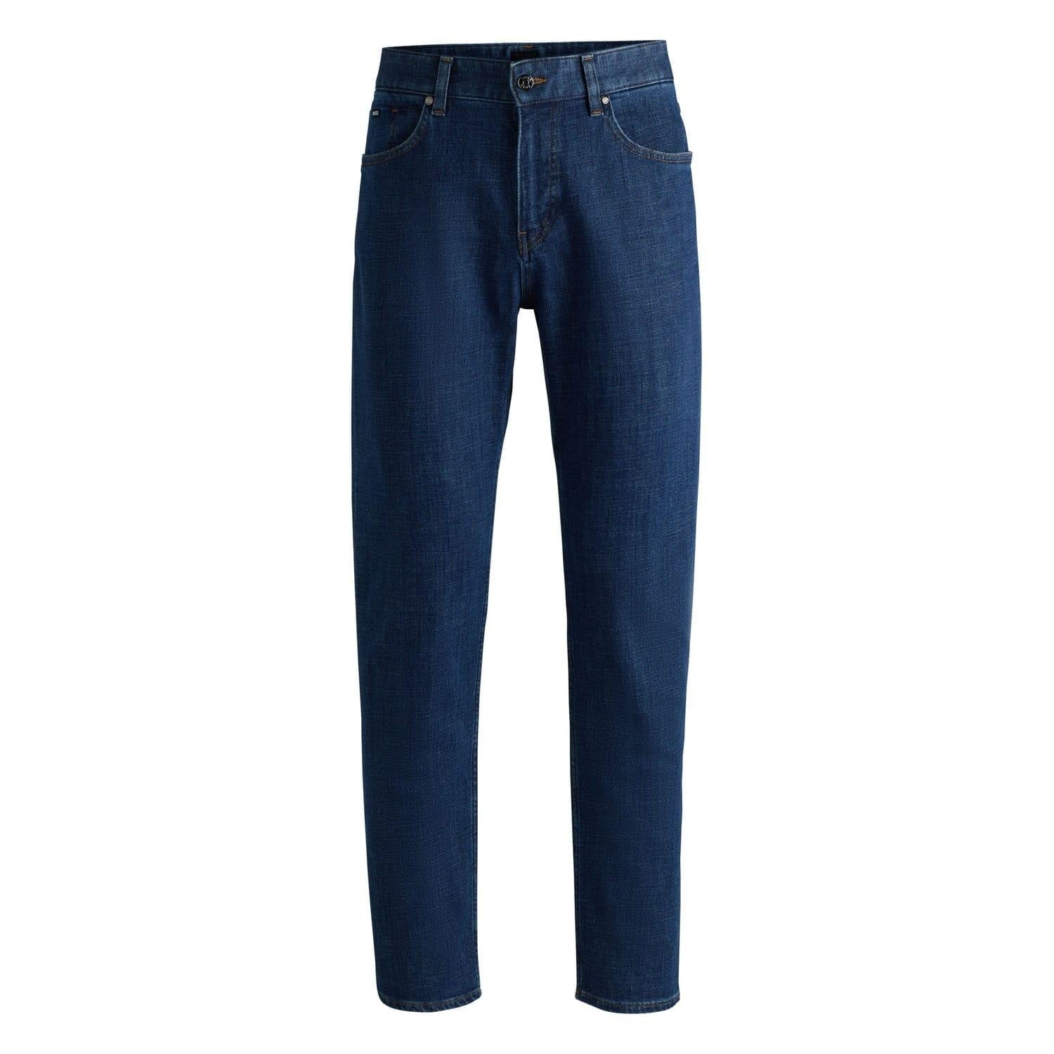 Blue - Front - Boss Mens H-Re.Maine Regular Jeans
