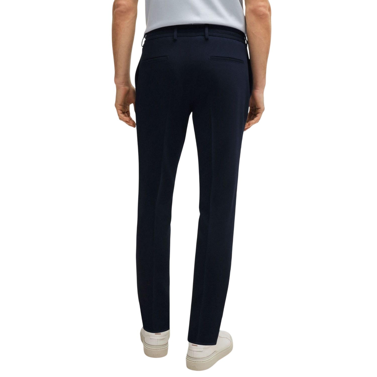 Dark Blue - Back - Boss Mens L Gee Slim Trousers