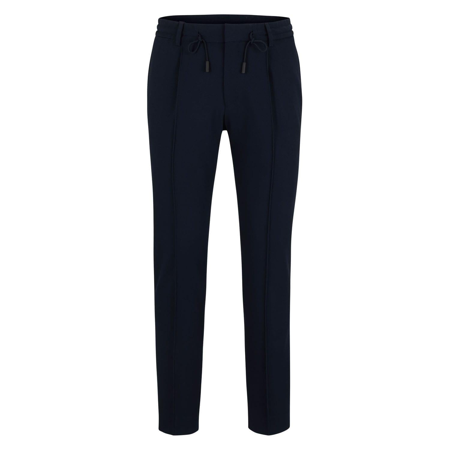 Dark Blue - Front - Boss Mens L Gee Slim Trousers