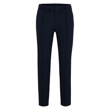Dark Blue - Front - Boss Mens L Gee Slim Trousers