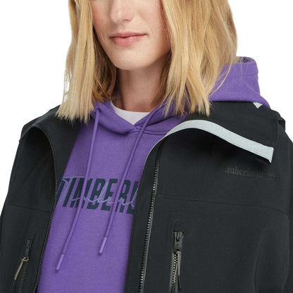 Black - Side - Timberland Womens-Ladies Mobi Flex Tech Waterproof Jacket