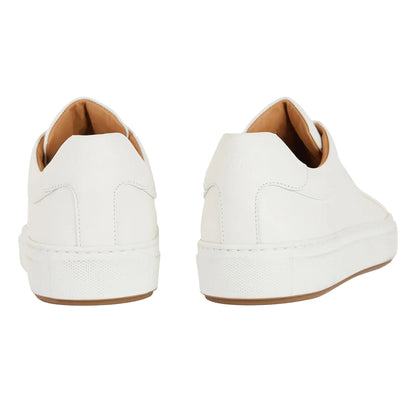 White - Back - Boss Mens Mirage Leather Tennis Trainers