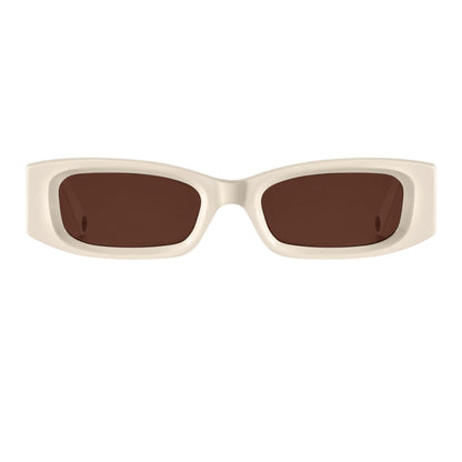 Beige - Side - Thomas Sabo Unisex Adult Kim Slim Rectangular Sunglasses