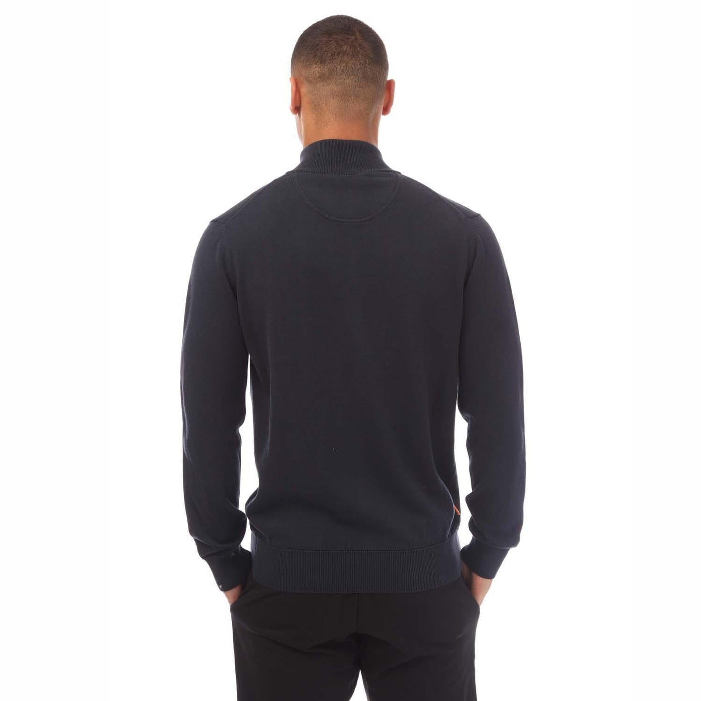 Navy - Back - Timberland Mens Williams River Kennebec Cotton Full Zip Sweatshirt