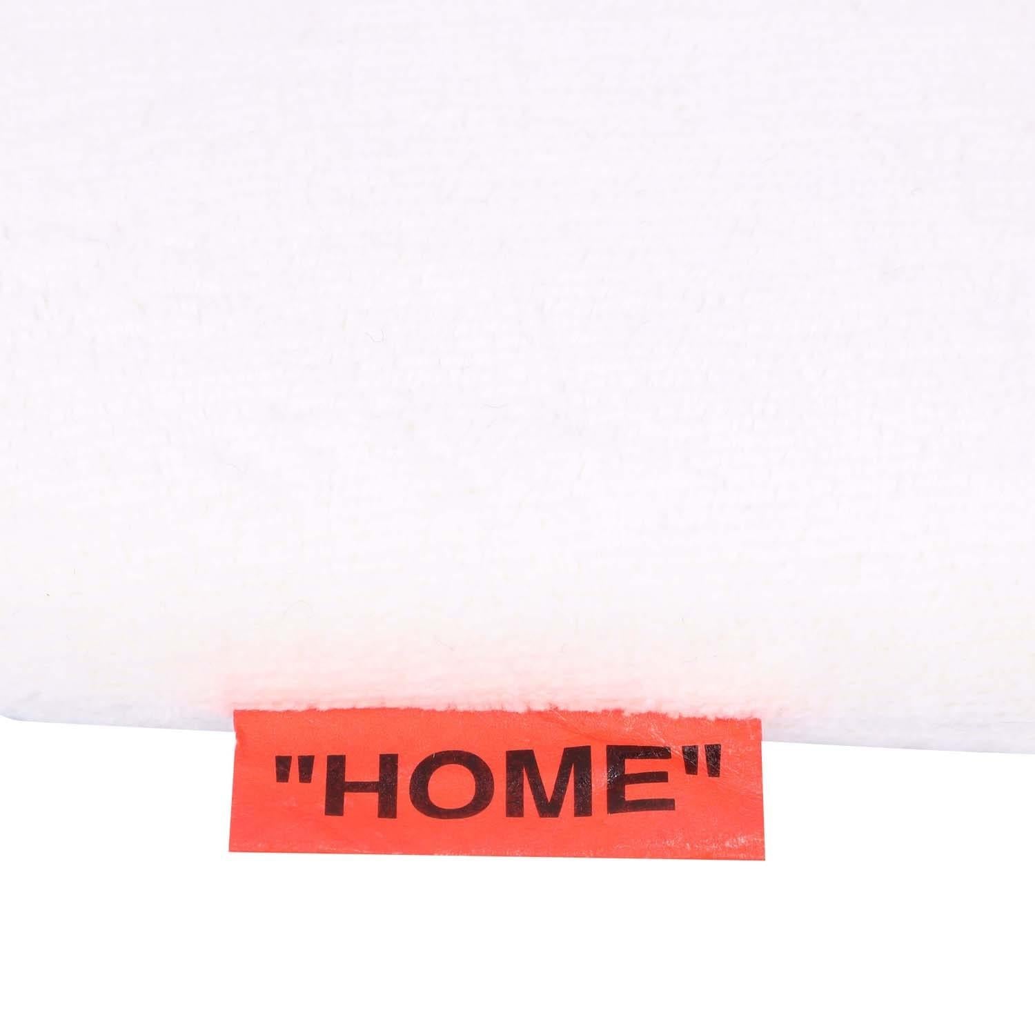 Cream-Grey - Side - Off White Unisex Adult Monogram Slippers