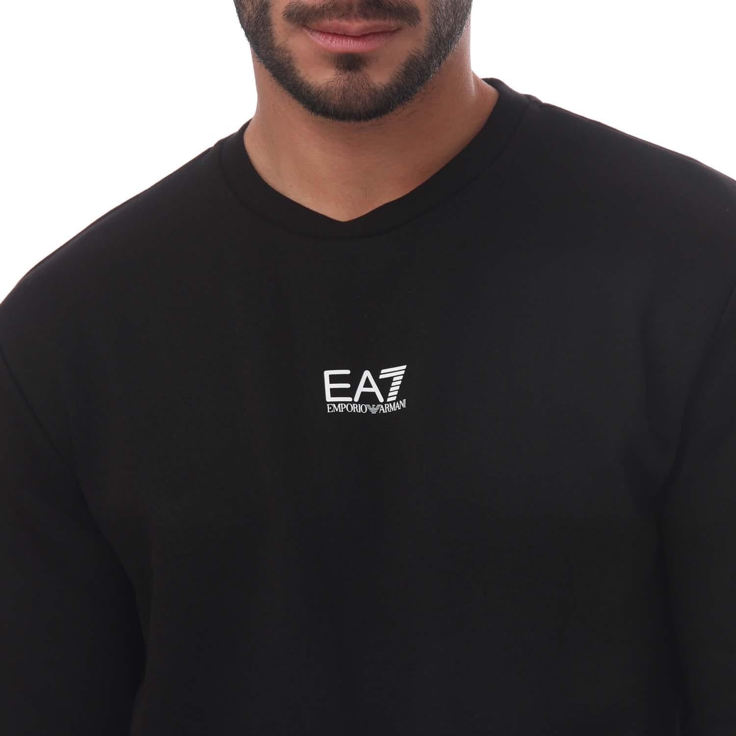 Black - Pack Shot - Emporio Armani Mens Core Identity Cotton Blend Tracksuit