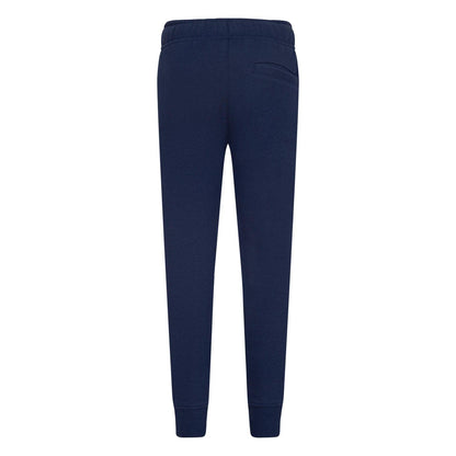 Navy - Back - Nike Childrens-Kids Club Fleece Ribbed Cuff Jogging Bottoms