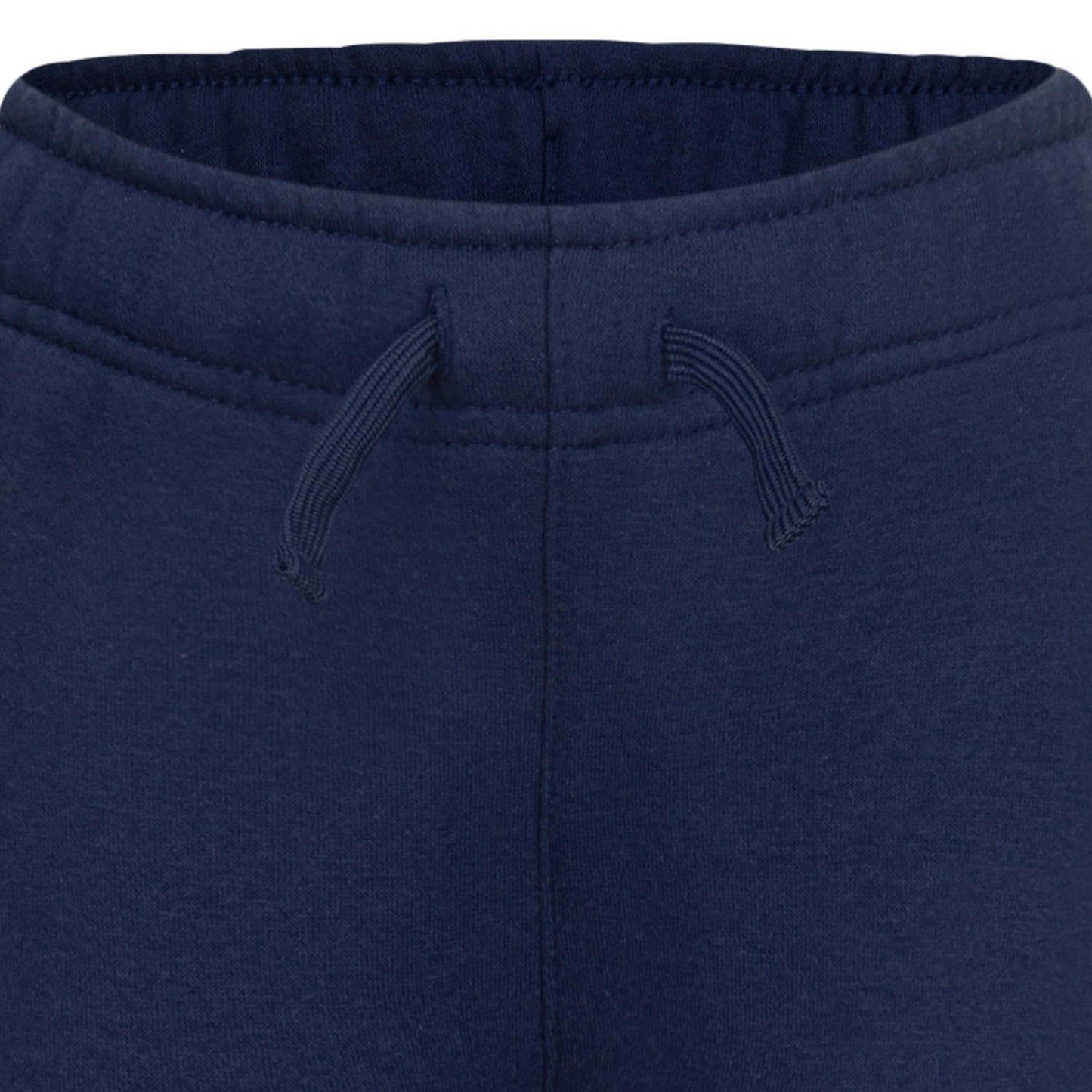 Navy - Pack Shot - Nike Childrens-Kids Club Fleece Ribbed Cuff Jogging Bottoms