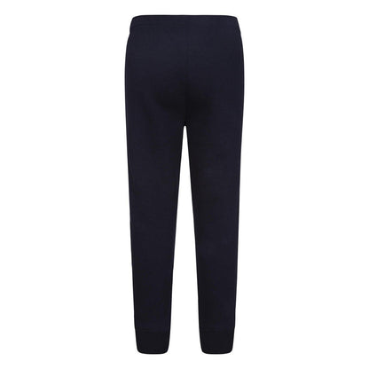 Black - Back - Nike Childrens-Kids Club Fleece Ribbed Cuff Jogging Bottoms