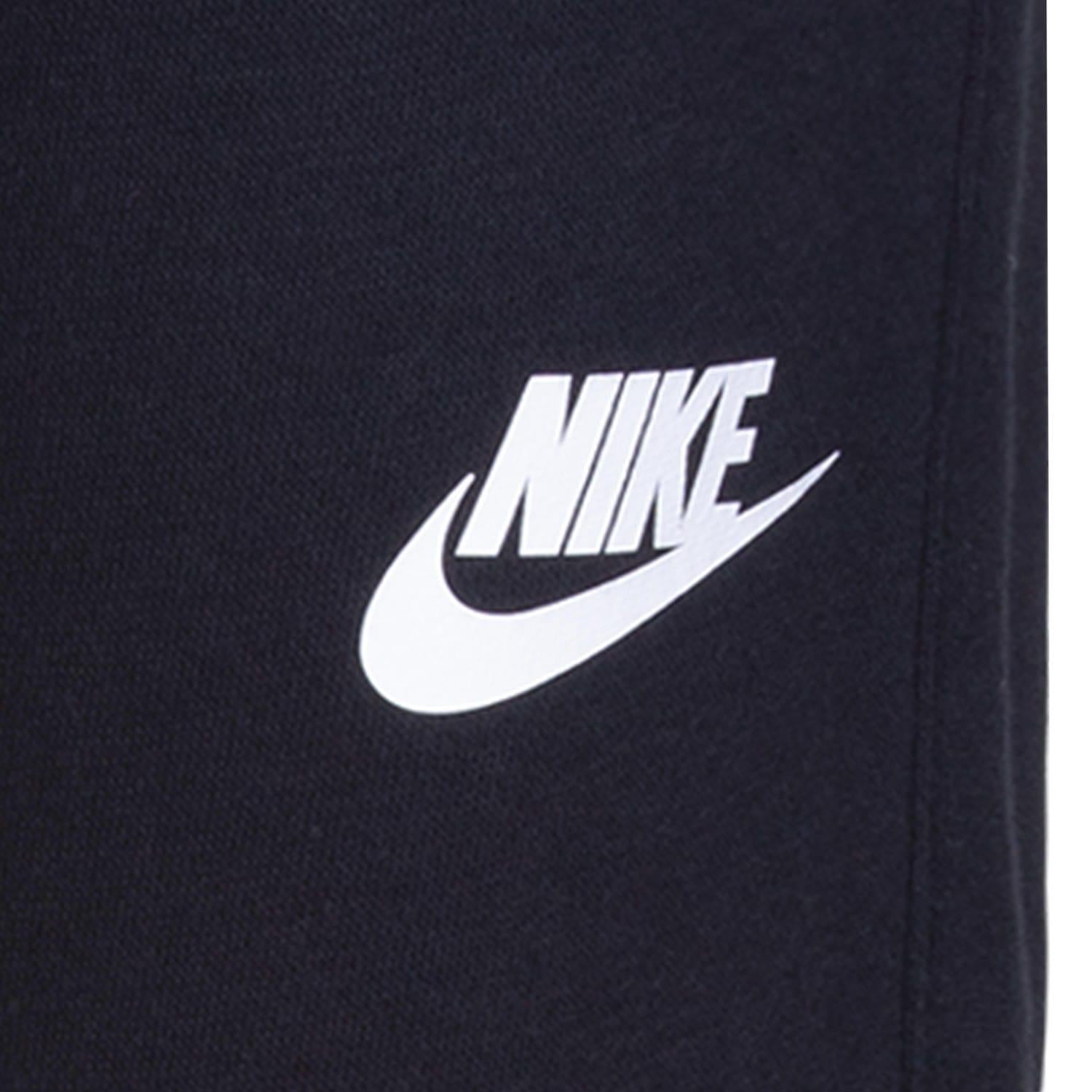 Black - Lifestyle - Nike Childrens-Kids Club Fleece Ribbed Cuff Jogging Bottoms