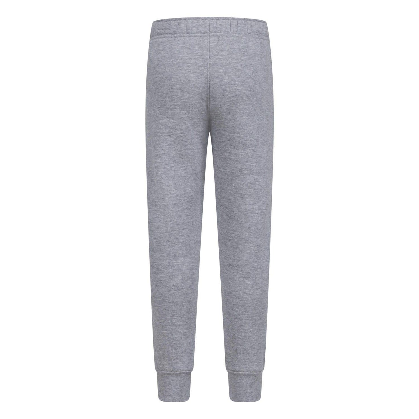 Grey - Back - Nike Childrens-Kids Club Fleece Ribbed Cuff Jogging Bottoms