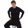 Black - Lifestyle - Lyle & Scott Mens Football World Graphic Crew Neck Sweatshirt