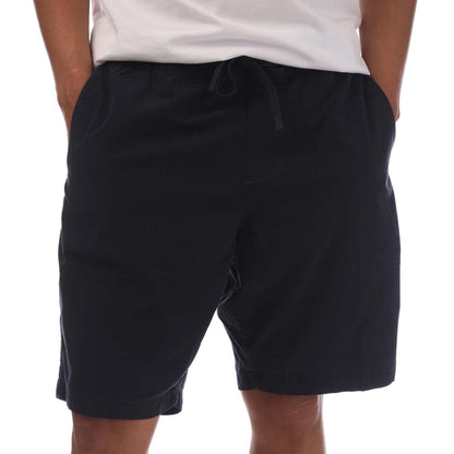 Navy - Front - Timberland Mens Poplin Garment Dyed Shorts