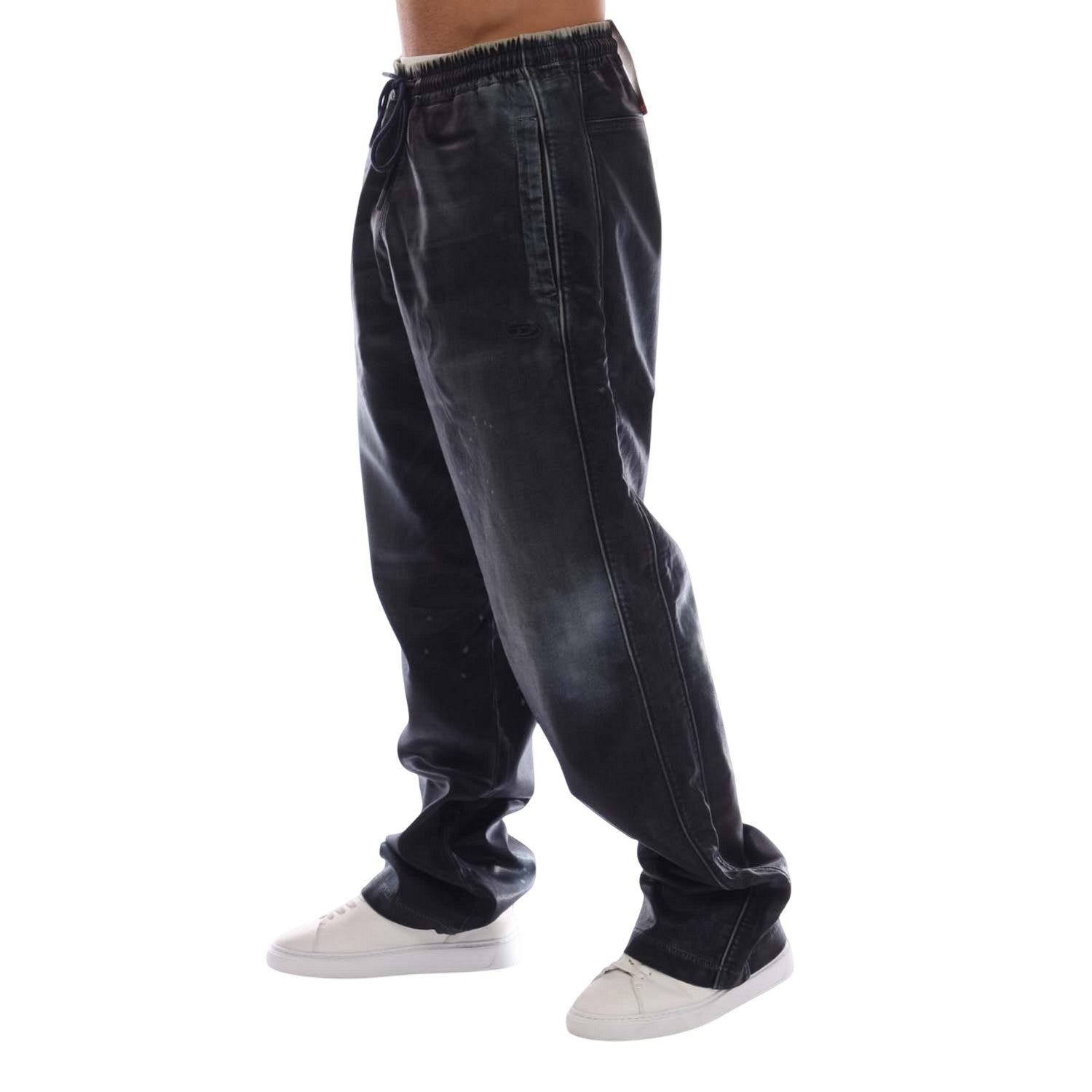 Denim - Side - Diesel Mens D-Martians Jeans