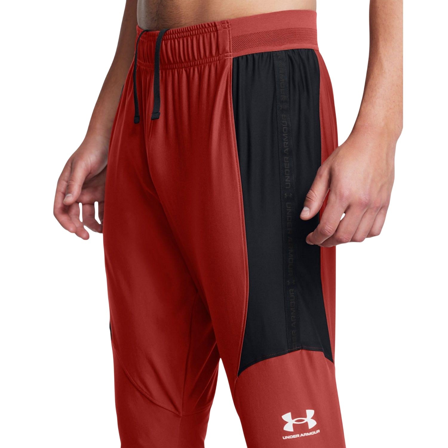 Orange - Side - Under Armour Mens Challenger Pro Jogging Bottoms