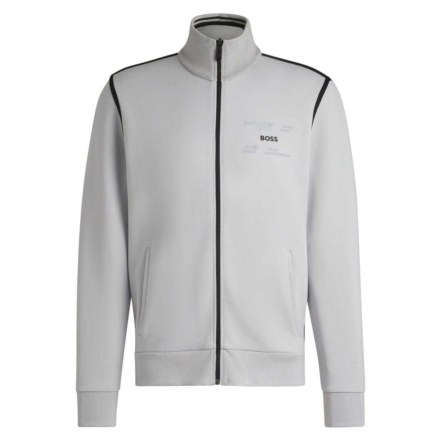 Grey - Front - Boss Mens Skaz Taped Jacket
