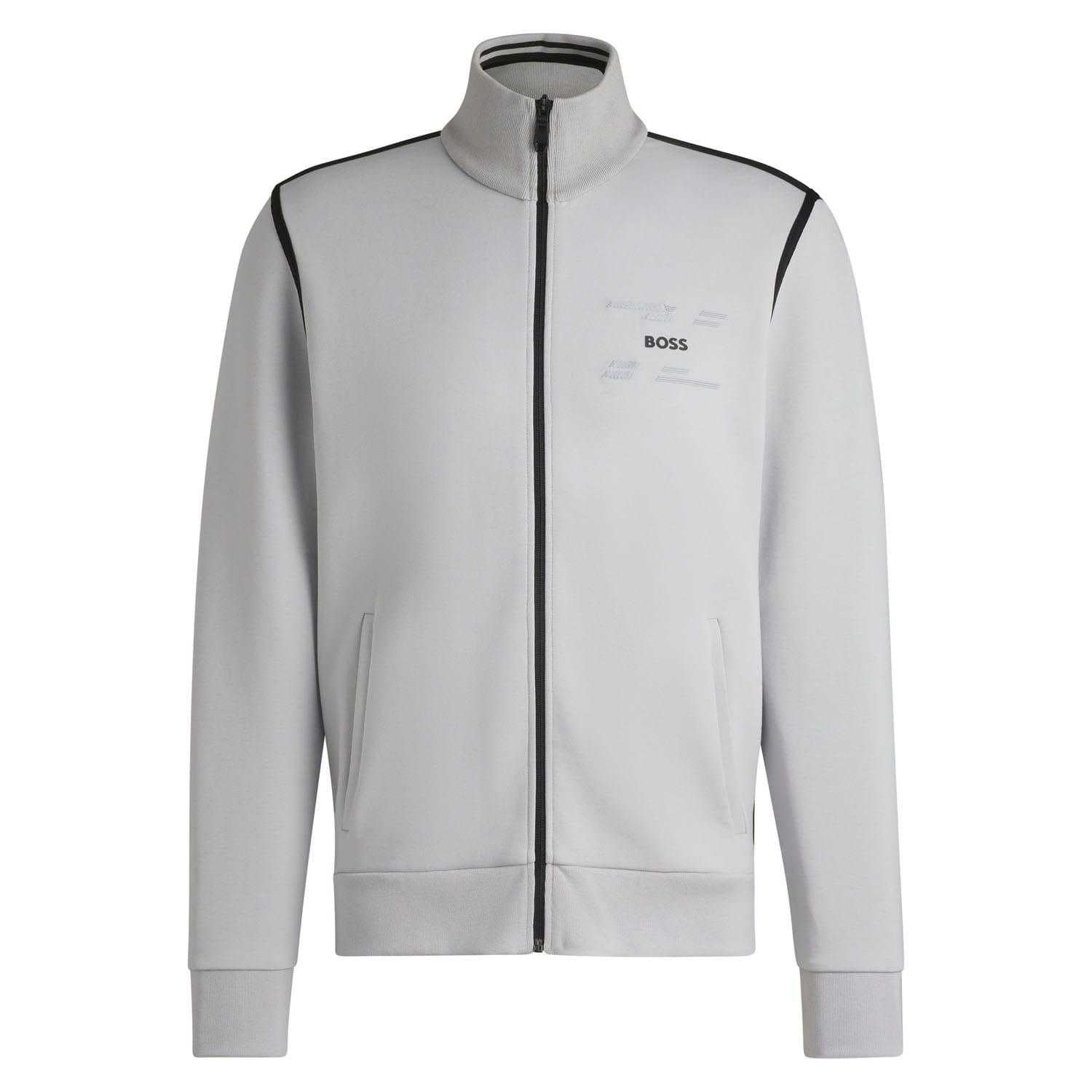 Grey - Front - Boss Mens Skaz Taped Jacket