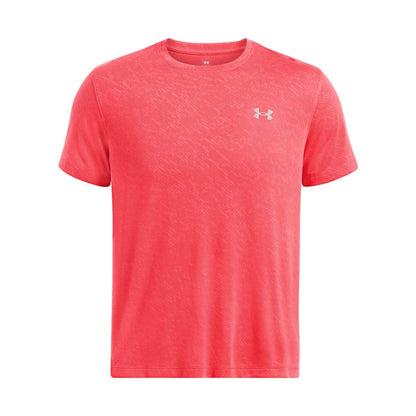 Red - Front - Under Armour Mens Launch Camo T-Shirt
