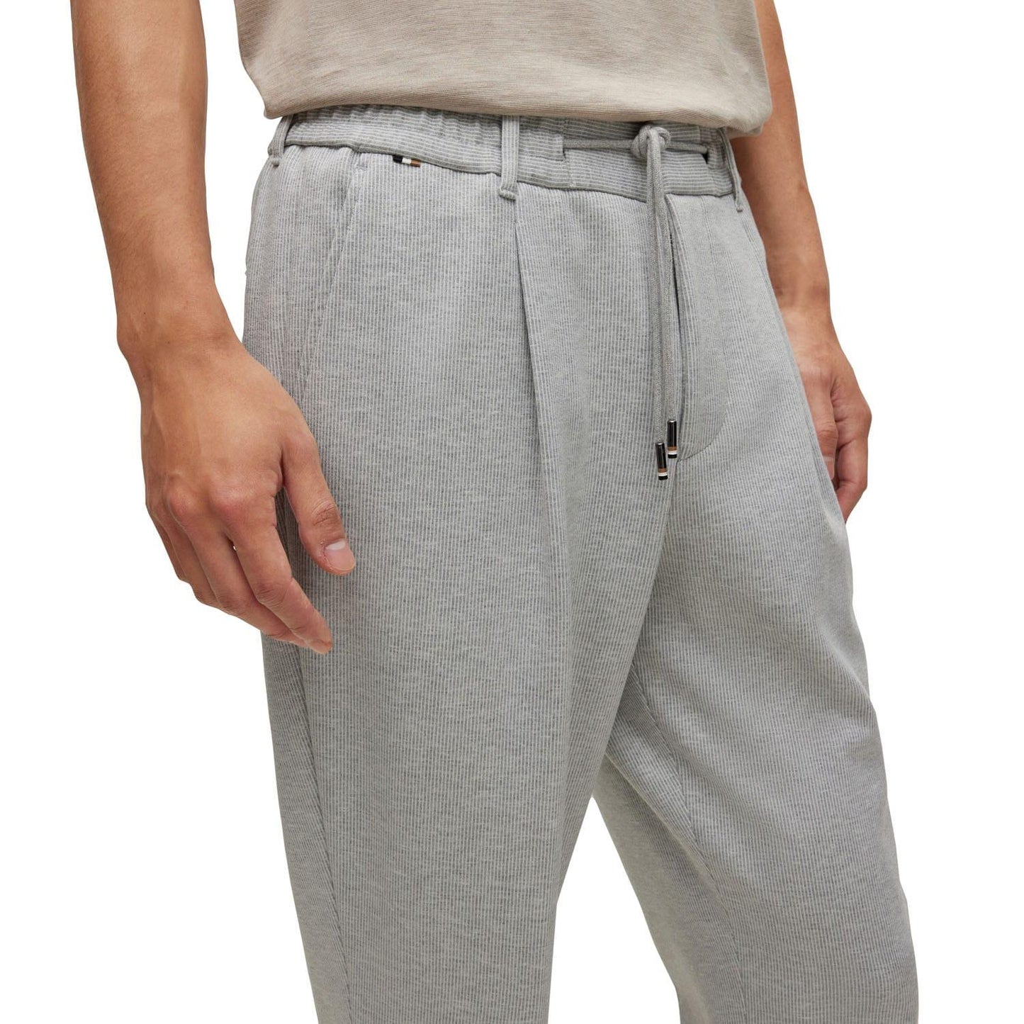 Silver - Side - Boss Mens C-Perin-J-RDS-232 Trousers