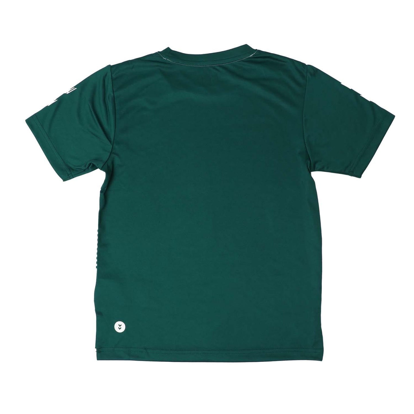 Green-White - Back - Hummel Childrens-Kids Hooped T-Shirt