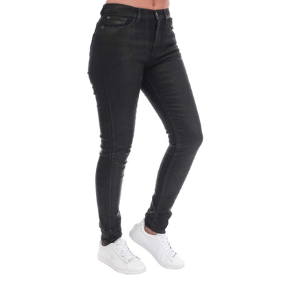 Denim - Side - Emporio Armani Womens-Ladies J20 Skinny Jeans