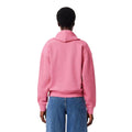 Pink - Back - Lacoste Womens-Ladies Pique Full Zip Hoodie