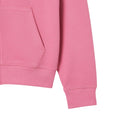 Pink - Side - Lacoste Womens-Ladies Pique Full Zip Hoodie