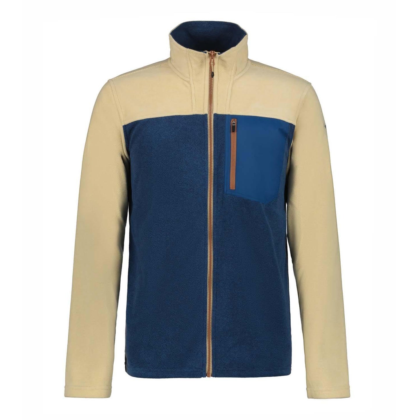 Blue - Front - Icepeak Mens Maxwell Colour Block Full Zip Fleece Jacket