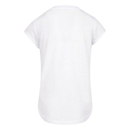 White - Back - Nike Girls Recycled Polyester T-Shirt