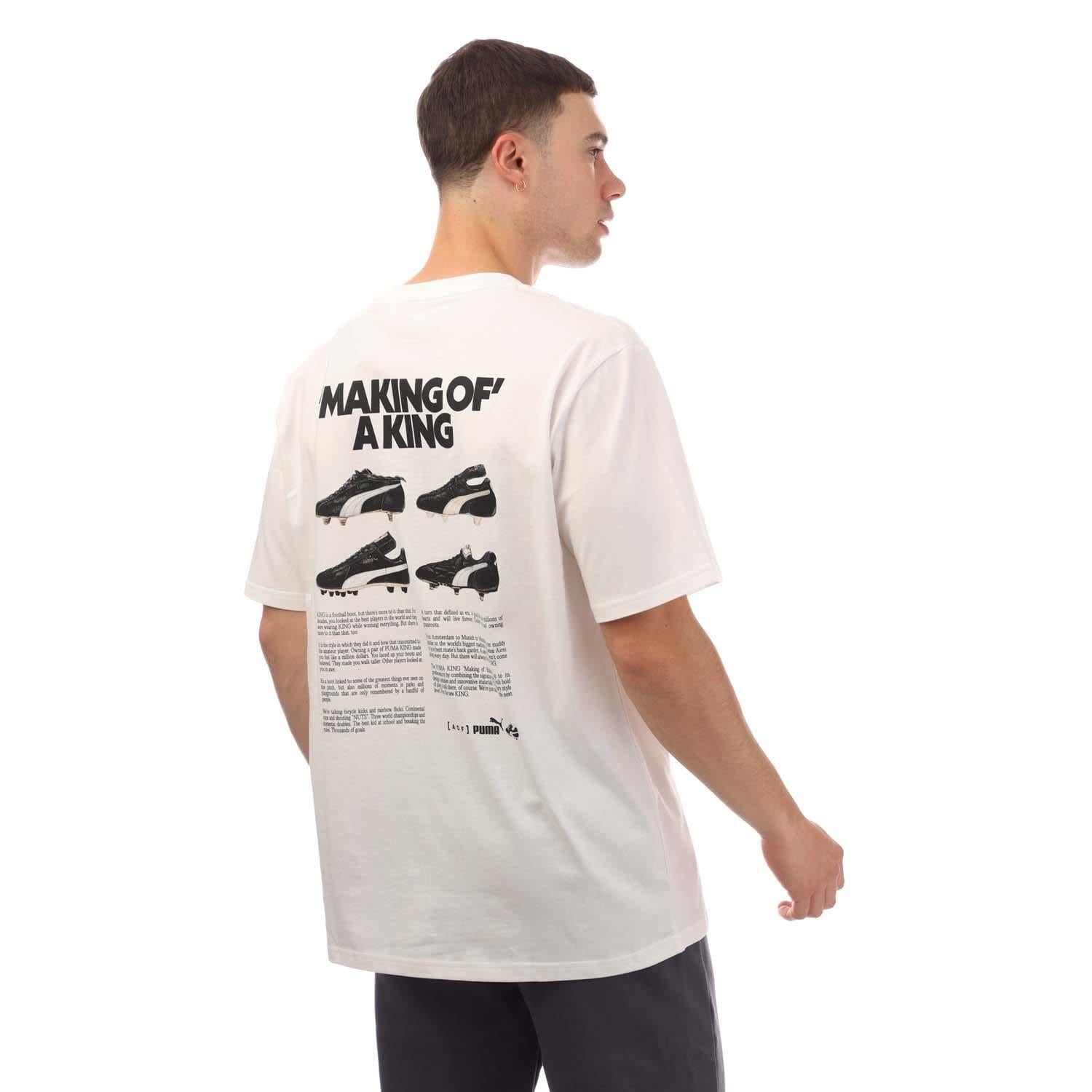 White - Back - Puma Mens AOF Making of a King T-Shirt