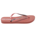 Blush - Side - Ipanema Womens-Ladies Duna Animal Print Flip Flops