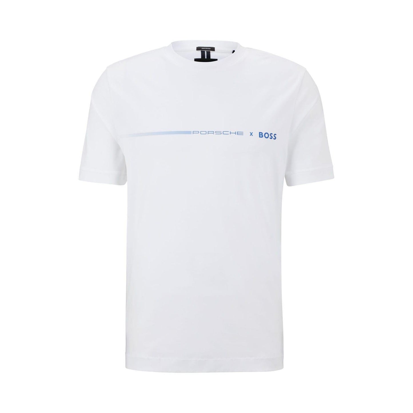 White - Front - Boss Mens Porsche Tiburt T-Shirt