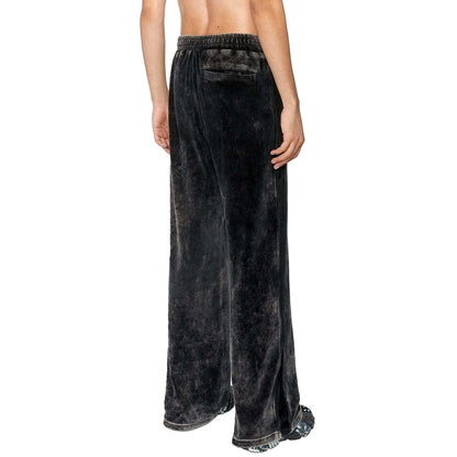 Black - Back - Diesel Mens P-Zampband Tracksuit Bottoms