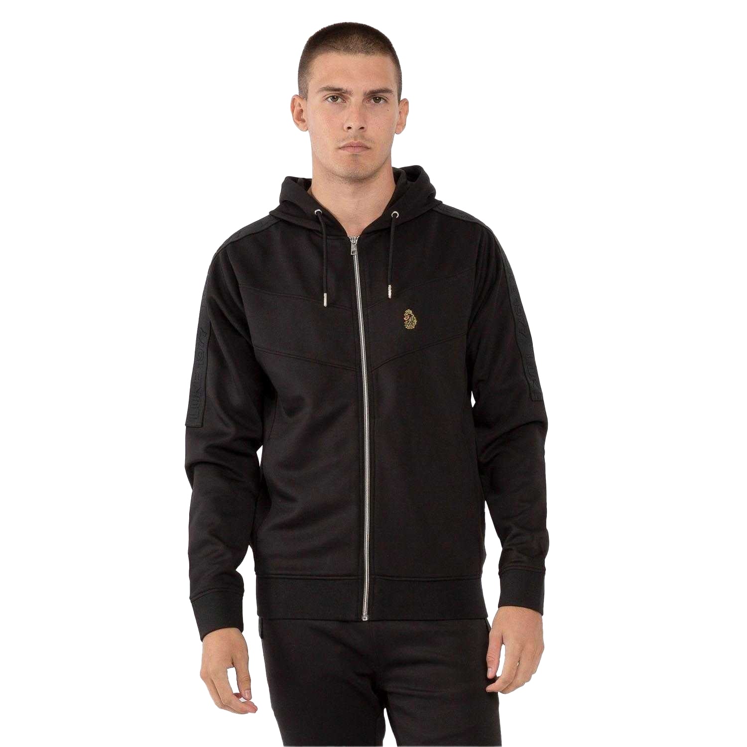 Black - Side - Luke 1977 Mens Casa Esteves Full Zip Hoodie
