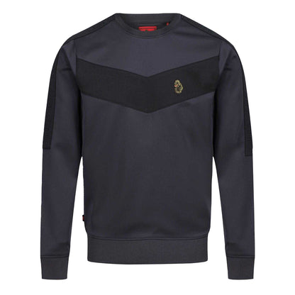 Grey - Front - Luke 1977 Mens Casa Vieja Chevron Sport Sweatshirt