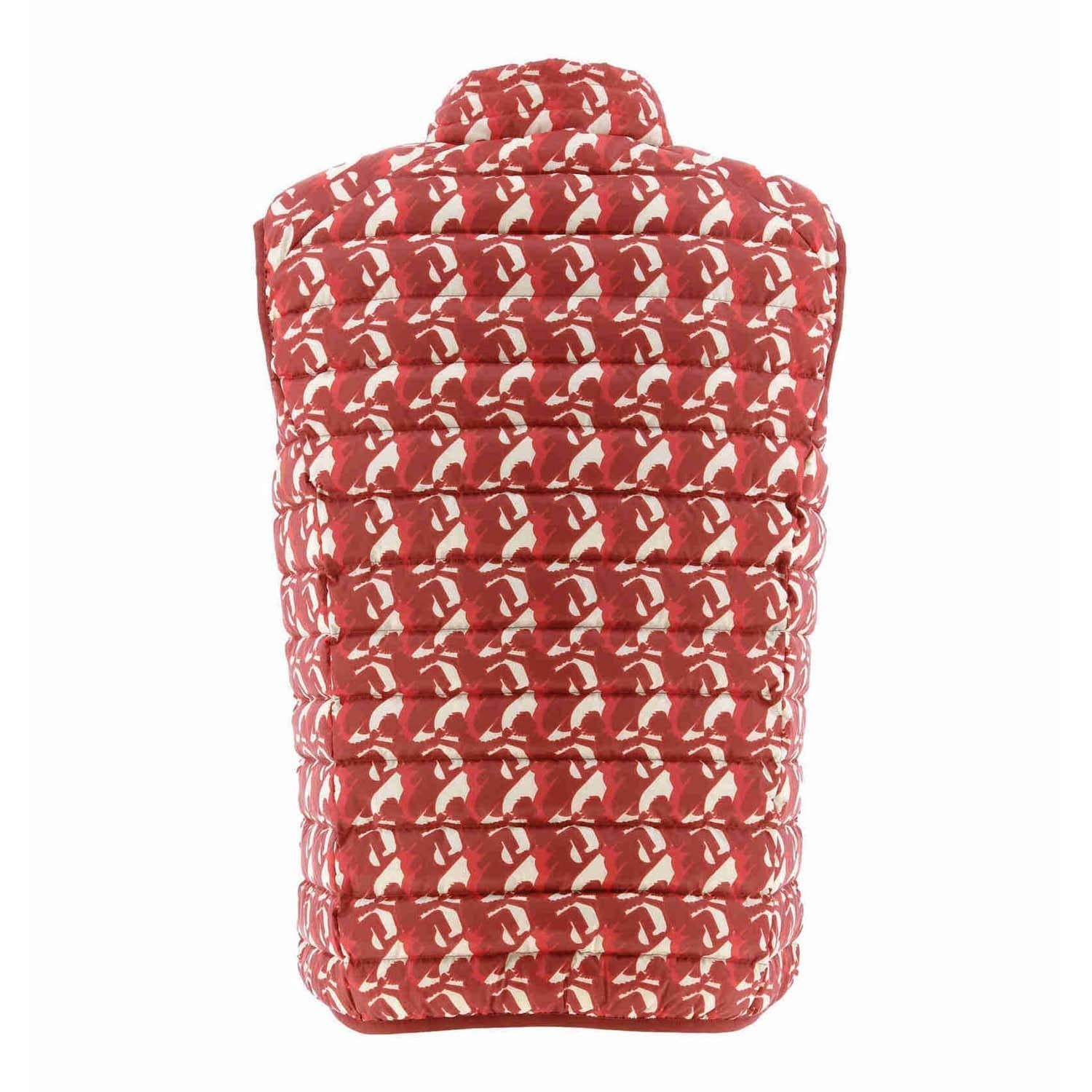 Red - Back - Jott Mens Tom Puffer Gilet