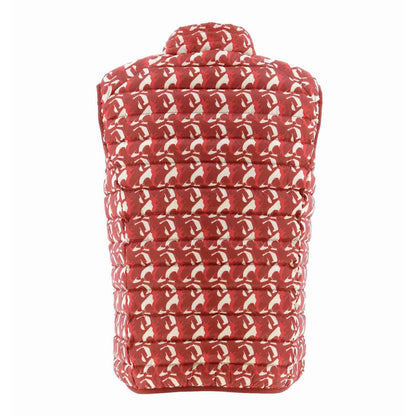 Red - Back - Jott Mens Tom Puffer Gilet