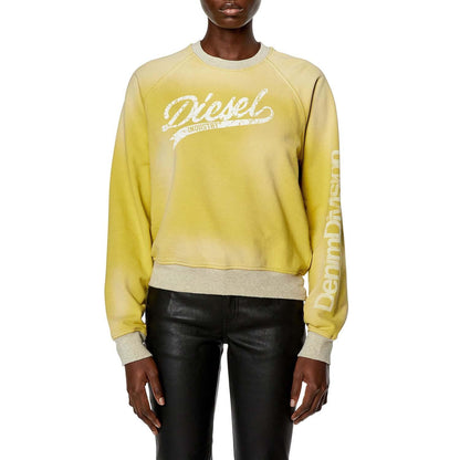 Yellow - Front - Diesel Womens-Ladies F-Thecle Sweatshirt